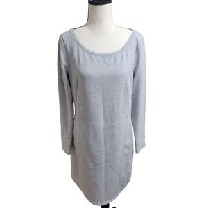 QOR Women's Dress Medium Cotton Blend Gray Kangaroo Pocket Comfort Casual